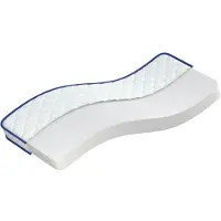 Syfax Materasso Viscoelastico Bianco 80x200x17 cm Morbido