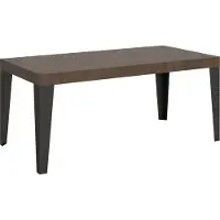 Itamoby - Tavolo allungabile 180/284x90 cm Flame noce gambe antracite