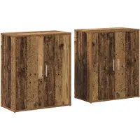 Syfax Credenza 2 pcs Legno vecchio 60 x 31 x 70 cm Legno multistrato