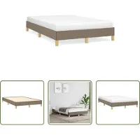 The Living Store struttura letto taupe 120x190 cm tessuto
