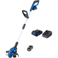 Scheppach C-LT300-X Cordless Grass Trimmer - SET S2 - 30cm Cutting Width - 2 x 20V 2Ah IXES Batteries + Dual Charger