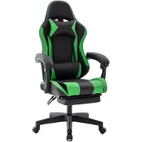 Delman Sedia da gaming da ufficio poltrona ergonomica per gamer con poggiapiedi e poggiatesta 0060GN