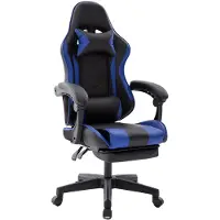 Delman Sedia da ufficio Sedia da gioco Poltrona da gioco Poltrona da gioco ergonomica con poggiapiedi Poggiatesta Sedia da gioco 0060BU