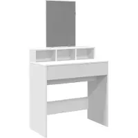 Syfax Toeletta con Specchio Bianco 80x41x144,5 cm