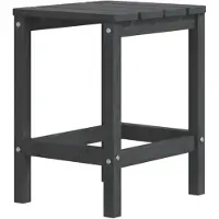 Syfax Tavolo da Giardino Adirondack Antracite 38x38x46 cm HDPE