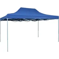 Syfax Gazebo Professionale Pieghevole 3x4m Acciaio Blu