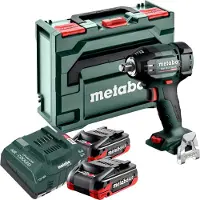 Metabo Avvitatore a impatto a batteria SSW 18 LTX 550 BL 18 V 550 Nm Brushless + 2x batteria LiHDX 4,0 Ah + caricabatteria + metaBOX