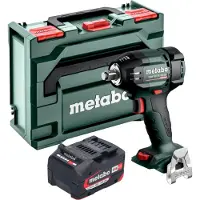 Metabo Avvitatore a impatto a batteria SSW 18 LTX 550 BL 18 V 550 Nm Brushless + 1x batteria 4,0 Ah + metaBOX - senza caricabatteria