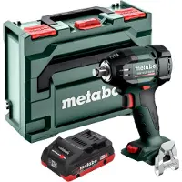 Metabo Avvitatore a impatto a batteria SSW 18 LTX 550 BL 18 V 550 Nm Brushless + 1x batteria LiHD 4,0 Ah + metaBOX - senza caricabatteria