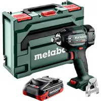 Metabo Avvitatore a impatto a batteria SSW 18 LTX 550 BL 18 V 550 Nm Brushless + 1x batteria LiHDX 4,0 Ah + metaBOX - senza caricabatteria