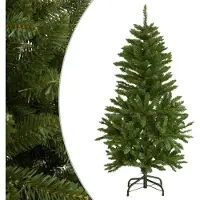 Prolenta Maison Exclusive - Albero di Natale artificiale pieghevole con supporto, verde, 150 cm