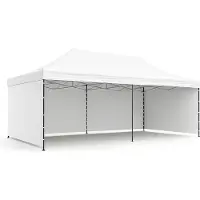 AGA Gazebo Pieghevole 3x6m Bianco