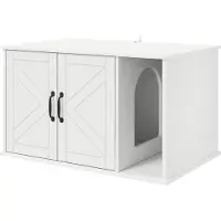 Syfax Casa per Gatti Bianco 85 x 55 x 50,5 cm Legno ingegnerizzato