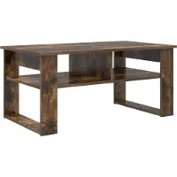 Syfax Tavolino da salotto Rovere fumé 96 x 54 x 44 cm