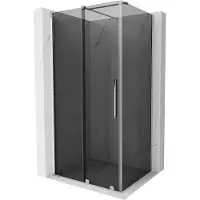 Mexen Velar cabina doccia scorrevole 100 x 85 cm, grafite, cromo - 871-100-085-41-01