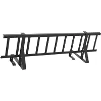 vidaXL Griglia para-neve, nera, 100 x 29,5 x 34,5 cm, acciaio