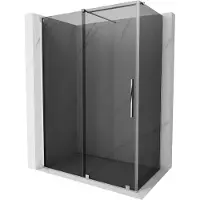 Mexen Velar cabina doccia scorrevole 150 x 70 cm, grafite, cromo - 871-150-070-41-01