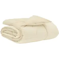 vidaXL Copertura per letto per tutte le stagioni, 155 x 220 cm, color crema