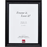 Effect Bilderrahmen Specchio Effect Profil 2420 in legno 70x70 cm nero