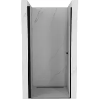 Mexen Pretoria porta doccia a battente 80 cm, trasparente, nero - 852-080-000-70-00