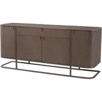 Casa Padrino cassettiera a 4 ante con cassetto marrone / bronzo 170 x 46 x h. 75 cm - Qualità lusso