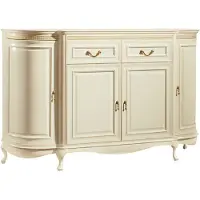 Casa Padrino cassettiera barocca panna/oro 168,9 x 46,7 x h. 105 cm - Magnifica cassettiera con 4 ante e 2 cassetti - Qualità lussuosa