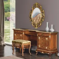 Casa Padrino Luxury Baroque Dressing Table Set Brown / Gold - Mobili barocchi - Italy