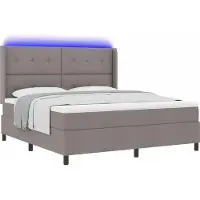 Syfax Letto a Sorgente LED con materasso Talpa 180 x 200 cm Tessuto