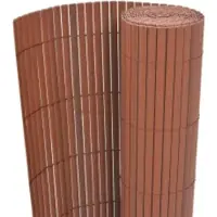 Syfax Recinzione da Giardino a Doppio Lato 110x400 cm Marrone