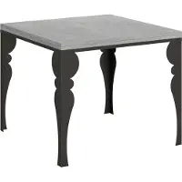 Itamoby - Tavolo apribile 90/180x90 cm Paxon Libra cemento telaio antracite
