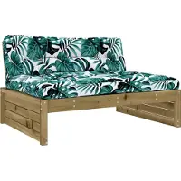 Syfax Divano Centrale 120x80 cm in Legno Impregnato di Pino
