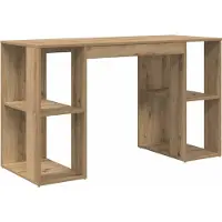 Syfax Scrivania con lo scaffale Rovere artigianale 130 x 50.5 x 75 cm