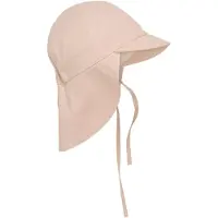 Huttelihut Kid's Summer Hat UV20 with Neck Shade Cappello Bambini (50/56, beige/fuchsia)