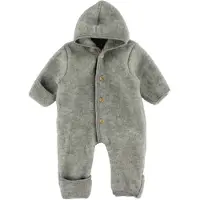 Engel Baby Hooded Overall Tuta outdoor Bambini (86/92, grigio)