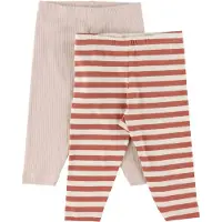 Minymo Kid's Leggings (2-Pack) Leggings Bambini (50, fuchsia)
