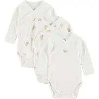 Petit Bateau Tutina / body per bambino beige / bianco