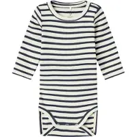 Name it Tutina / body per bambino 'NBNBani' marino / bianco