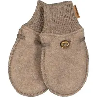 Mikk-Line Kid's Wool Mittens Guanti Bambini (50/56, marrone)