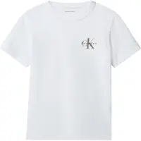 Calvin Klein Unisex Small Monologo Ss Tee Bright White Taglia: 16 | T-shirt Outlet | Unisex | Bianco