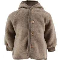Engel Children's Hooded Jacket with Wooden Buttons Giacca di lana Bambini (86/92, marrone)