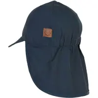 Mikk-Line Kid's Summercap Long Neck Solid Cappellino Bambini (53 cm - 4-6 Years, blu)