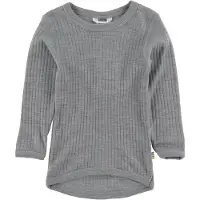 Joha Kid's Shirt L/S Basic Intimo lana merinos Bambini (170, lilla/grigio)