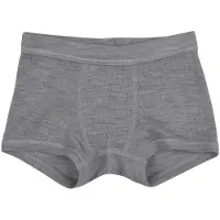 Joha Kid's Boxershorts Basic Intimo lana merinos Bambini (90, grigio)