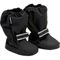 Mikk-Line Kid's Nylon Footies with Reinforcement Copriscarpe Bambini (80, nero)