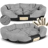 AIO Factory Lettino per cani 100x75 cm personalizzato impermeabile grigio
