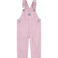 Levi's Pantaloni con pettorina 'RAILROAD' rosa chiaro / bianco