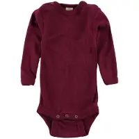 Engel Baby Bodysuit Long Sleeve with Press Studs on Shoulder Intimo lana merinos Bambini (98/104, lilla)