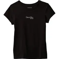 Calvin Klein Girls Signature S/s T-shirt Black Taglia: 14 | T-shirt Outlet | Unisex | Nero