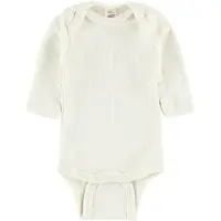 Engel Baby Body L/S Intimo lana merinos Bambini (86/92, bianco)