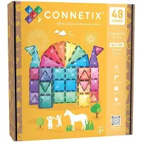 Connetix Gioco Di Costruzione Glitter Castle Pack 48 Pezzi